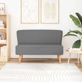 vidaXL Sofá tecido cinzento claro 117x55,5x77