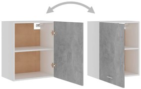 Armários parede “Lyon” 2pcs deriv. madeira cinza cimento