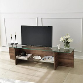 Móvel TV Escape – Nogueira – 158 cm x 40 cm x 35 cm