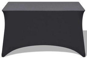 Capa extensível para mesa 2 pcs 243x76x74 cm antracite