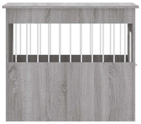 Móvel casota para cão 55x80x68 derivados madeira cinza sonoma