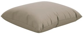 Almofadas de sofá 4 pcs 50x50 cm tecido cinza-acastanhado