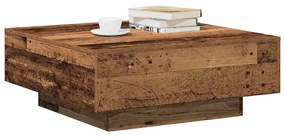 Mesa de Café VidaXL Madeira Velha 80x80x31 cm em Madeira de Engenharia