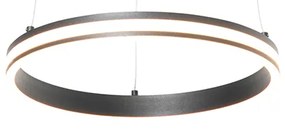 Candeeiro suspenso design preto com LED regulável em 3 níveis - Navara Design
