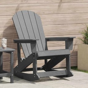 vidaXL Cadeira de balanço Adirondack Cinzento-Claro 73.5x92x90 cm HDPE