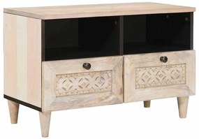 vidaXL Gabinete para TV com gaveta Branco 70 x 33 x 46 cm