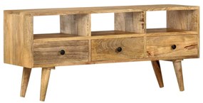 Móvel de TV 110x36x50 cm madeira de mangueira maciça