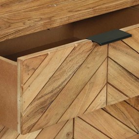 Mesa de Consola 90x35x80 cm Madeira Sólida Acácia