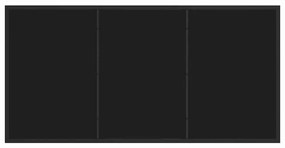 Conjunto de Jantar para Jardim com 5 Peças - Textilene Preto e Aço