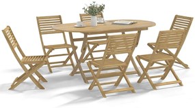 Cadeiras de jardim dobráveis 6 pcs 48,5x61,5x87cm acácia maciça