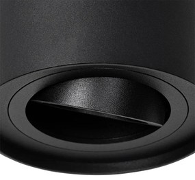 LED Foco de teto inteligente preto ajustável com Wi-Fi GU10 - Rondoo up Moderno