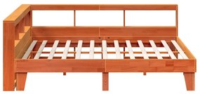 Cama com estante sem colchão 180x200 cm pinho maciço
