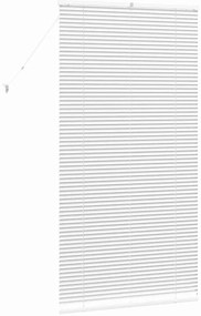 Persiana de Janela com cortinas Outros Manual Branco 80 x 130 cm Alumí