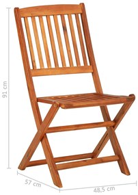 11 pcs conjunto de jantar para jardim 280x90x75cm acácia maciça