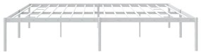 Estrutura de cama 180x200 cm metal branco