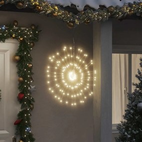 Iluminações estrelares Natal 140 LEDs 4 pcs 17 cm branco quente