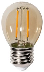 Conjunto de 5 E27 dimbare LED lamp P45 goud 3W 250 lm 2200K