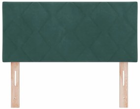 Cabeceira Diamante Verde Escuro - 90cm em Veludo