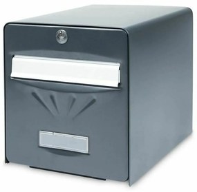 Caixa de correio Burg-Wachter   Cinzento Antracite Aço inoxidável Cristal Aço Galvanizado 28 x 36,5 x 31 cm