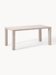 Mesa de jantar com aspeto de mármore Carl, 180 x 90 cm