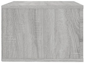 Mesa de cabeceira de parede 50x36x25 cm cinzento sonoma