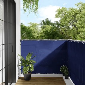 vidaXL Tela de varanda 120x1000 cm 100% poliéster oxford azul