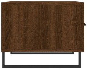 Mesa centro 2 pcs 50x50x40 cm madeira proc. carvalho castanho