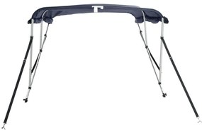 Toldo de 3 arcos Bimini c/ paredes laterais 183x(137-152)x137cm