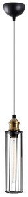 Candeeiro de Teto Zumra – Preto – Diâmetro 8 cm, Altura 123 cm