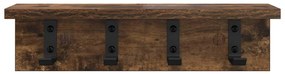 Cabideiro de Parede Carvalho fumado 40 x 10.5 x 10.5 cm