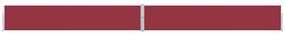 Toldo lateral retrátil para pátio 170x1200 cm vermelho