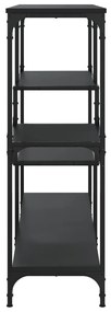 Mesa consola 103x32x95 cm derivados de madeira preto