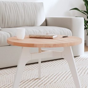 355916 vidaXL Tampo de mesa redondo Ø60x2,5 cm madeira de faia maciça