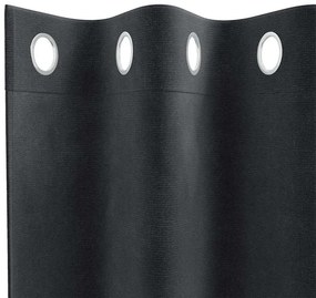 Cortinas Blackout vidaXL com Ilhós 2 pcs Veludo Cinza Escuro