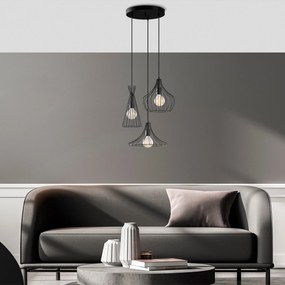 Candeeiro de Teto Mezopotamya – Preto – Ø 55 cm x Altura 113 cm