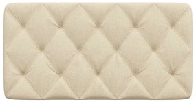 Almofadão de cabeceira 100 cm tecido creme