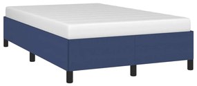 Estrutura de cama sem colchão 120x190 cm tecido azul
