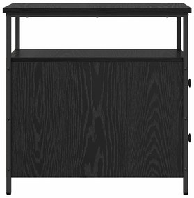 Armário de Cabeceira 2 pcs Carvalho preto 30 x 60 x 60 cm