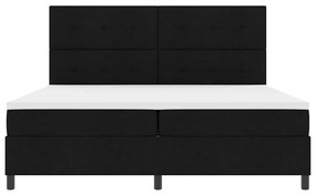 Cama Box com Colchão Preto 200x200 cm Tecido
