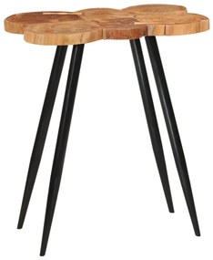 Mesa de bar tronco de madeira 90x54x105 cm acácia maciça