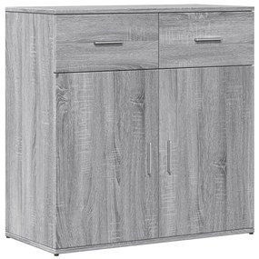 Aparadores 2 pcs 79x38x80 cm derivados madeira cinzento sonoma