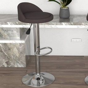 vidaXL Banco de bar couro artificial castanho