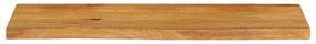 Tampo de mesa c/ borda viva 110x40x2,5 cm mangueira maciça