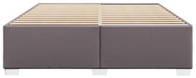 Estrutura de cama 180x200 cm couro artificial cinzento