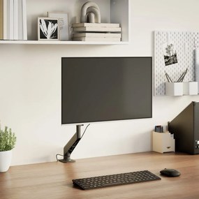 vidaXL Braço p/ monitor independente ecrã 27" máx. mola a gás 10 kg