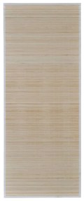 Tapetes retangulares de bambu natural 2 pcs 120x180 cm