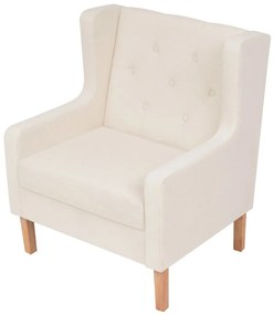 Conjunto de sofás 2 pcs tecido branco nata