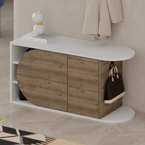 Sapateira Prag – Branco – 60 cm x 111 cm x 35 cm