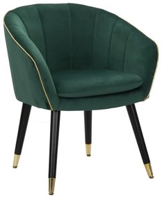 POLTRONA PARIS VERDE/DOURADO CM 62X58X78