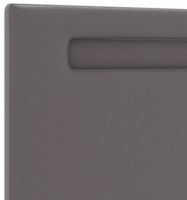 Cabeceira vidaXL Design Simples Cinza 180 cm Couro Sintético